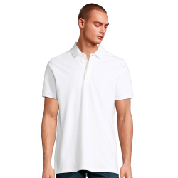 Polo tallas grandes Sol's OWEN blanco
