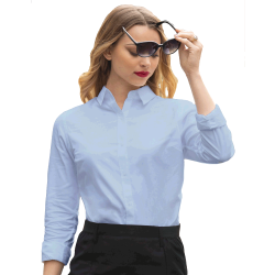 Camisa sin planchado de mujer talla grande Sol's BLAISE W color