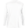 Camiseta manga larga tallas grandes Sol's MONARCH blanca