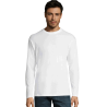 Camiseta manga larga tallas grandes Sol's MONARCH blanca