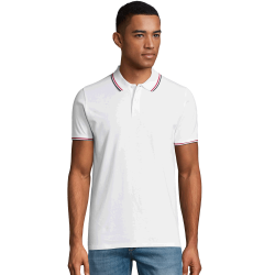 Polo Sol's PRESTIGE blanco 3XL
