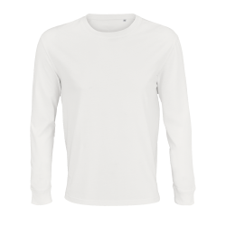 Camiseta manga larga Sol's PIONEER LSL tallas grandes blanca
