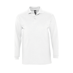 Polo manga larga Sol's WINTER II tallas grandes blanco