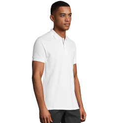 Polo ajustado tallas grandes Sol's PORTLAND blanco