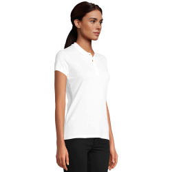 Polo de mujer Sol's PLANET W tallas grandes blanco