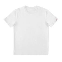 Camiseta cuello redondo Sol's SACHA tallas grandes blanca