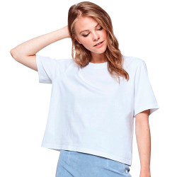 Camiseta con talle Corto y Holgado para Mujer