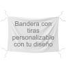Bandera personalizable 60x90 cm con tiras