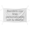 Bandera personalizable 70x120 cm con tiras