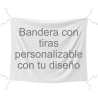 Bandera personalizable 100x120 cm con tiras