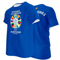 Camiseta algodón UEFA Campeones Eurocopa 2024