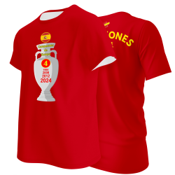 Camiseta algodón 4 Campeonatos Eurocopas 2024