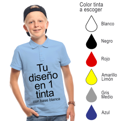 Polo infantil colores Sol's Summer II K impreso un color/tinta