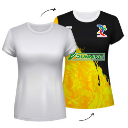 Camiseta reversible de mujer IBIZA personalizada 100% fullprint