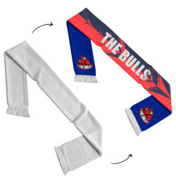 Bufanda con flecos personalizada por ambas caras