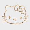 Parche termoadhesivo de brillantes para ropa diseño Hello Kitty