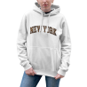 Sudadera mujer con capucha New York Leopardo