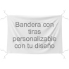 Bandera personalizable 145x100 cm con tiras