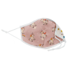 Mascarilla algodón orgánico reversible pequeña unicorn pink y star homologada con protección +90%