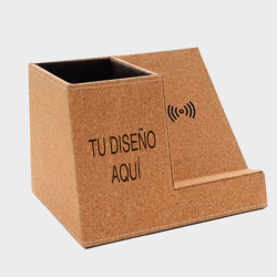 Portalápices de corcho y cargador inalámbrico XC Collection