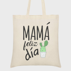 Bolsa tela Día de la Madre: Mamá feliz día