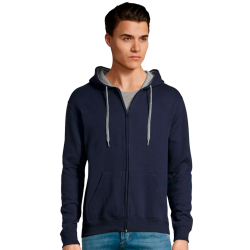 Sudadera con cremallera y capucha Sol's SOUL