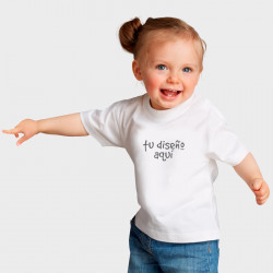 Camiseta blanca bebé personalizada
